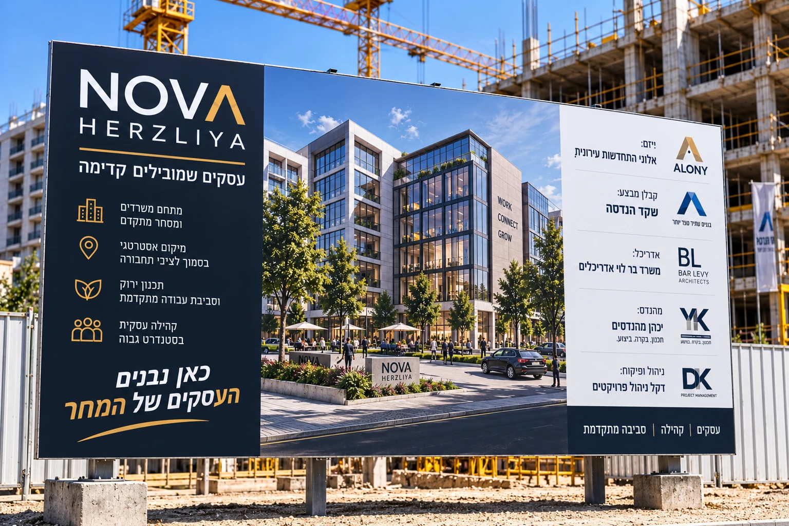 שלטי קבלן מבצע, בעלי תפקידים והדמיית פרויקט